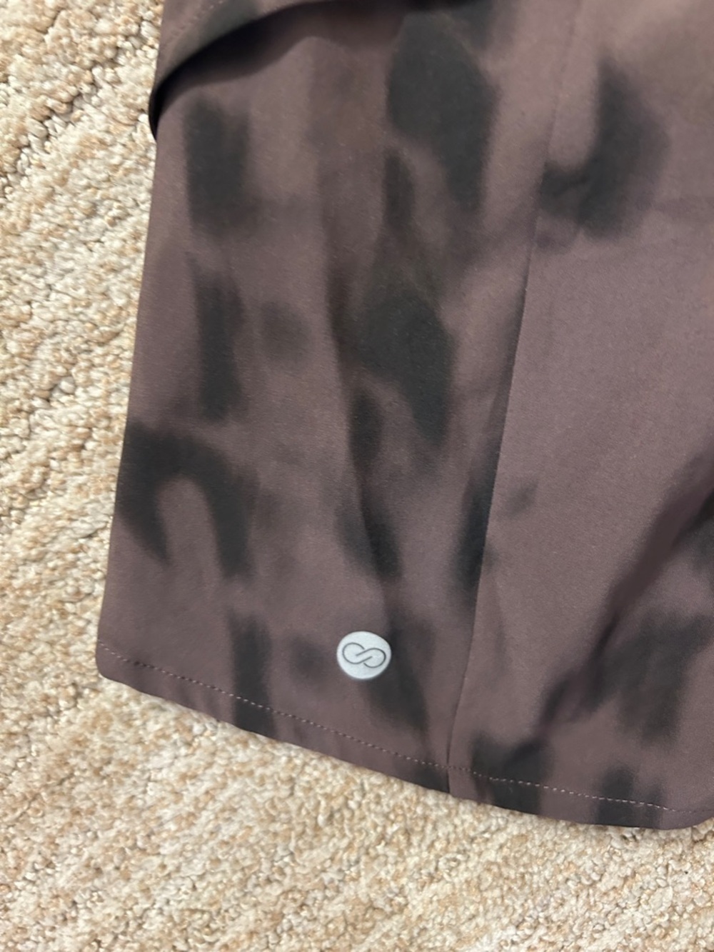 CALIA by Carrie Underwood High-Rise Step Up Short - Brown - Picture 3 of 4
